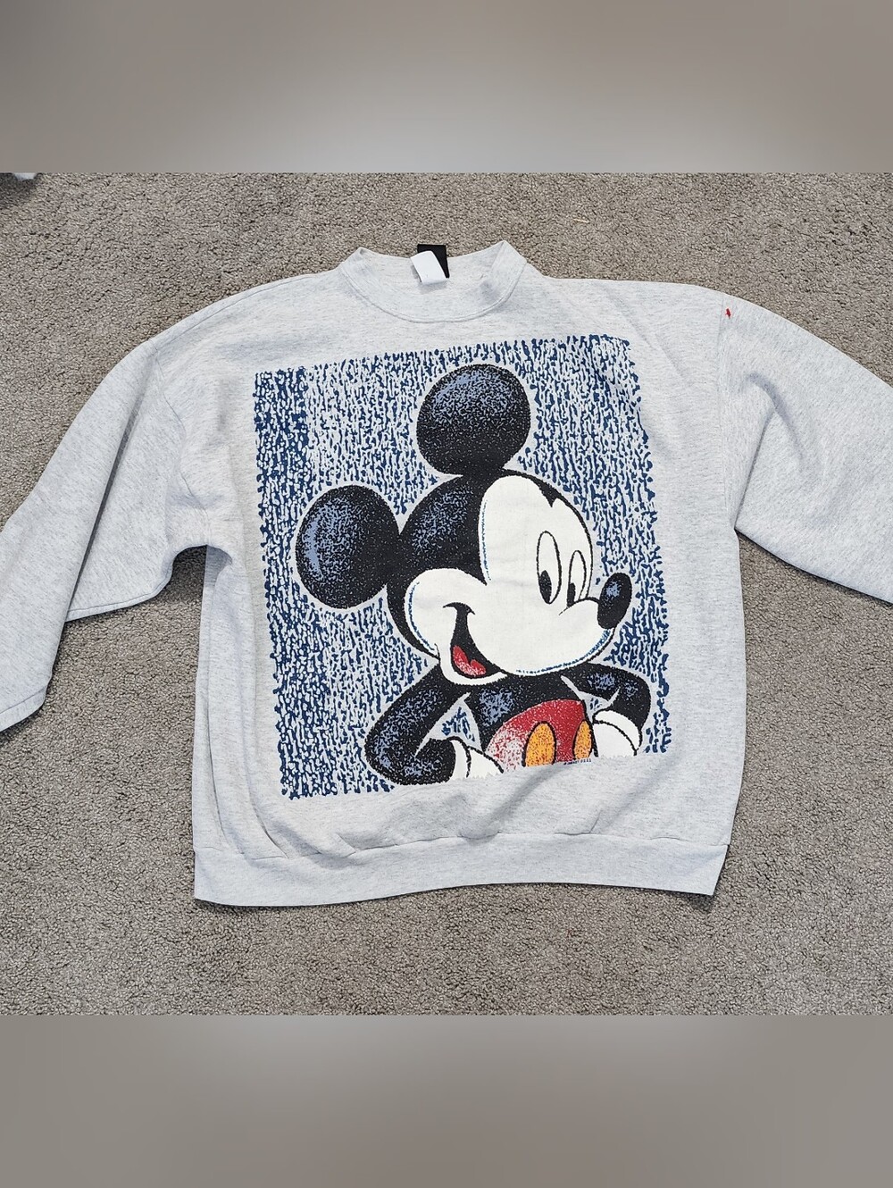 Gray Mickey Mouse Graphic Sweatshirt